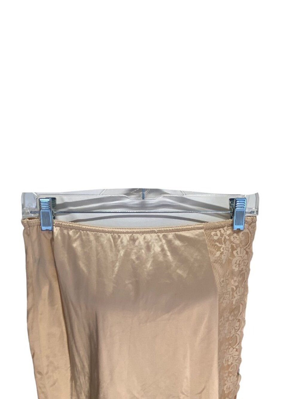 Vintage Chantilly By Maidenform Slip Skirt Beige Size M Cottagecore Bohemian - Picture 7 of 13